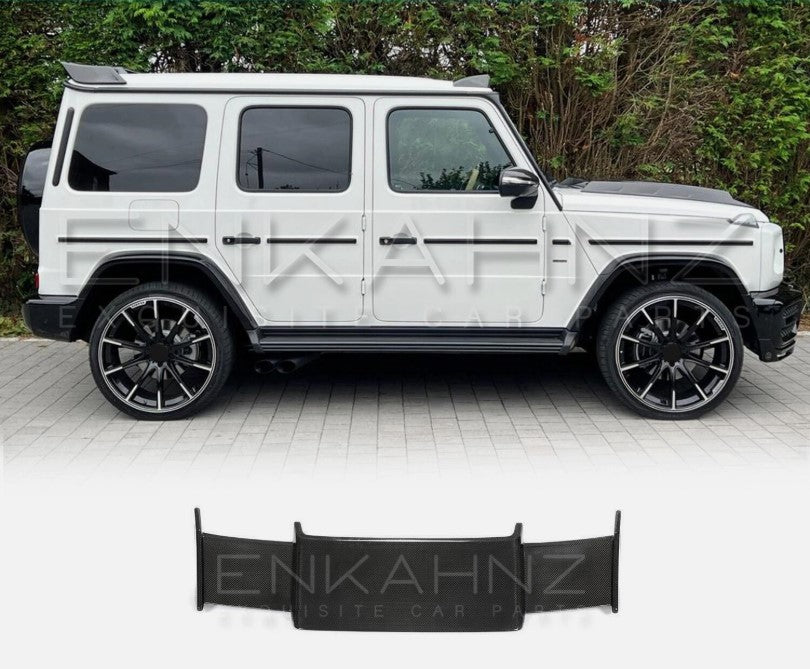 CARBON FIBRE REAR ROOF SPOILER B STYLE FOR MERCEDES G WAGON 2018-2022 G63