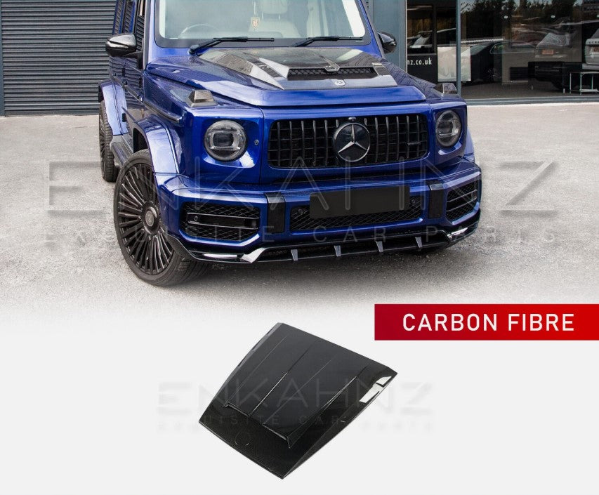 CABON FIBRE BONNET SCOOP FOR MERCEDES GWAGON B STYLE G-CLASS G65 W464 2018-22