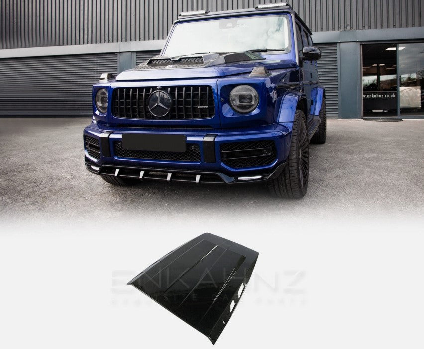 CABON FIBRE BONNET SCOOP FOR MERCEDES GWAGON B STYLE G-CLASS G65 W464 2018-22