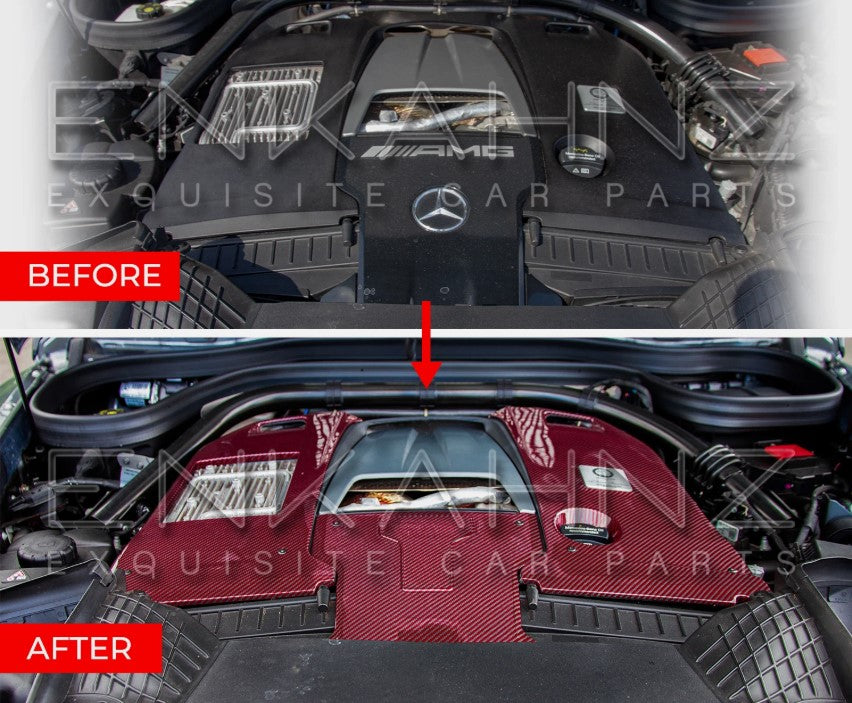 CARBON FIBRE ENGINE COVER FOR MERCEDES G WAGON W464 2018+