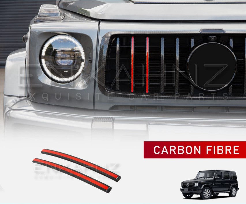 RED TRIM B STYLE CARBON FIBRE FOR MERCEDES G WAGON (2018+) W464