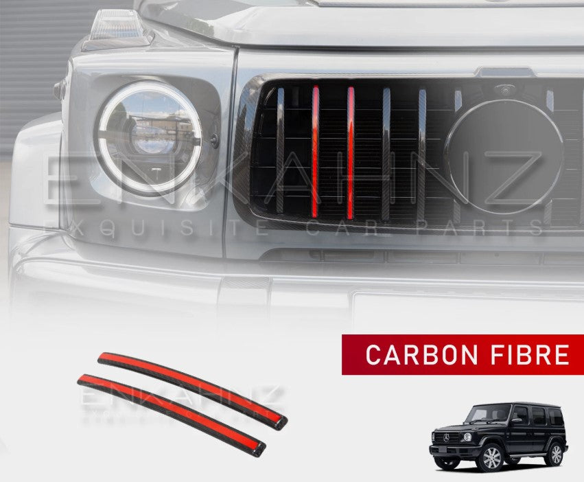 RED TRIM B STYLE CARBON FIBRE FOR MERCEDES G WAGON (2018+) W464
