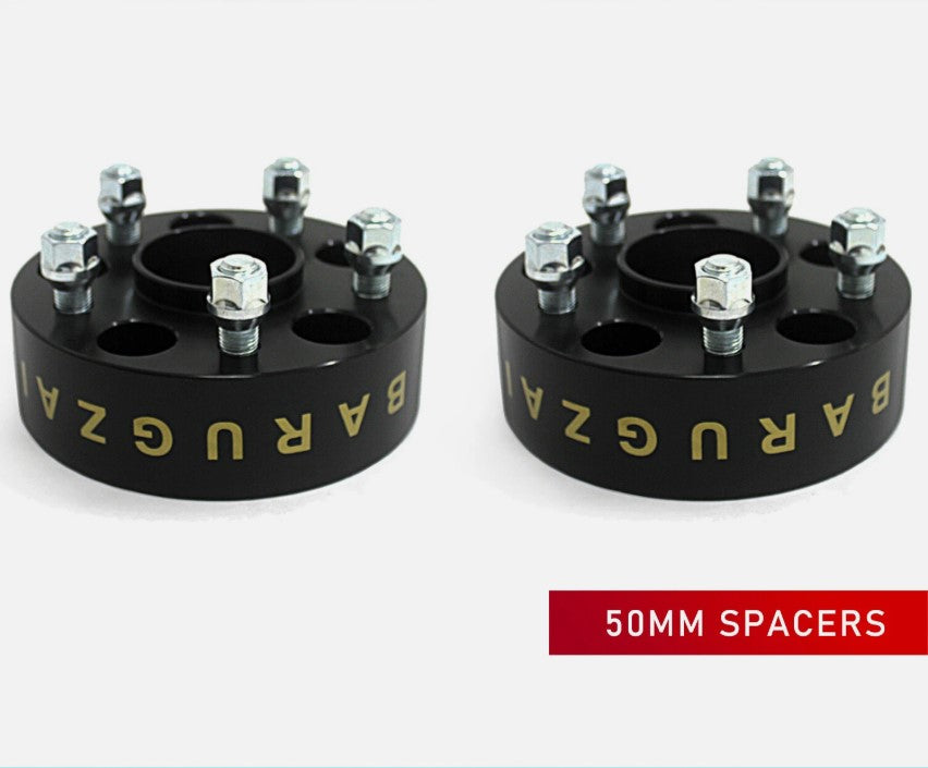2x 50MM 5X120 72.6CB BARUGZAI WHEEL SPACERS FOR RANGE ROVER
