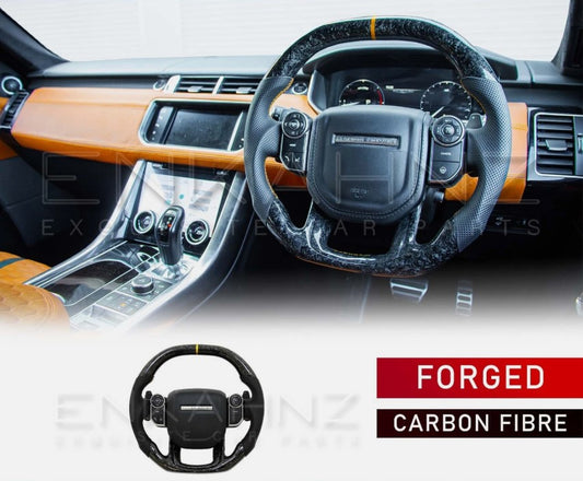 FORGED CARBON FIBRE HEATED STEERING WHEEL FOR RANGE ROVER SPORT L494 VELAR L560