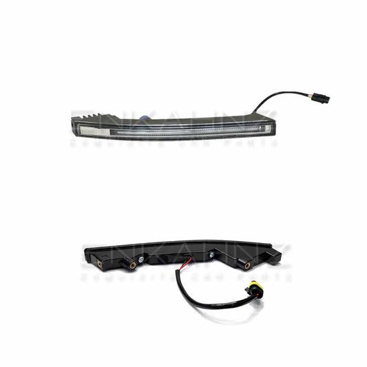 Two automotive parts on a white background