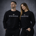 Load image into Gallery viewer, 
Enkahnz Trademark Crown Jumper – Black in a studio setting.

