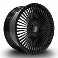 Load image into Gallery viewer, Angle shot of Barugzai Vortex Forged 24" finished in Gloss Black, on a white background 
