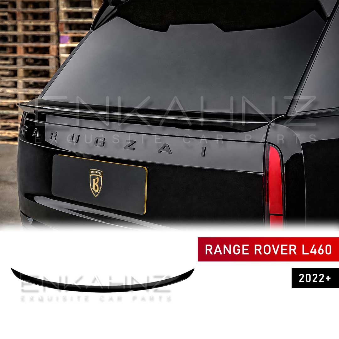 AERO STYLE GLOSS BLACK MID BOOT SPOILER FOR RANGE ROVER L460 2022+