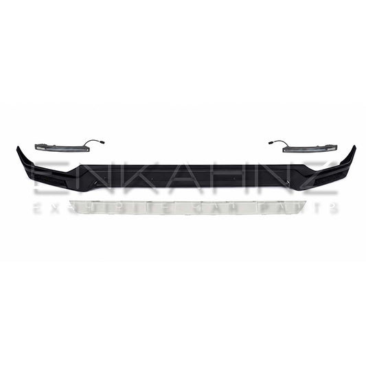 B-STYLE FRONT LIP WITH DRLS FITS MERCEDES G63 AMG W464 2018-2024