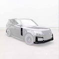 Load image into Gallery viewer, Front bumper apron with side vents highlighted on Range Rover L460 with Barugzai Nebula bodykit
