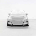 Load image into Gallery viewer, Front apron component highlighted on Range Rover L460 Barugzai Nebula bodykit in gloss black
