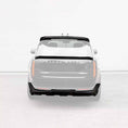 Load image into Gallery viewer, Mid boot spoiler, rear bumper and roof spoiler highlighted on Range Rover L460 Nebula bodykit rear view
