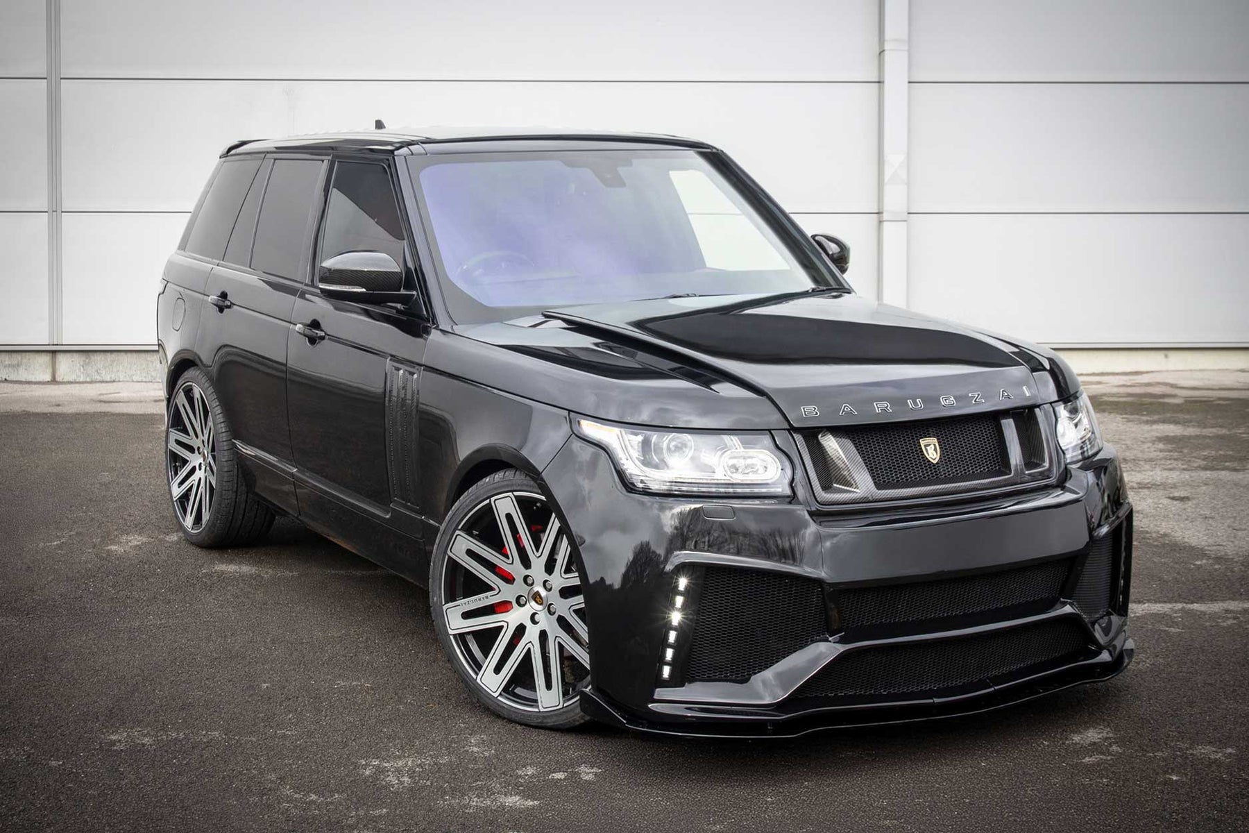 BARUGZAI BISON I BLACK — EXEL 24" GLOSS BLACK + POLISHED FACE
