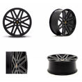 Load image into Gallery viewer, Four shot of Barugzai EXEL 24" finished in Gloss Black, on a white background 
