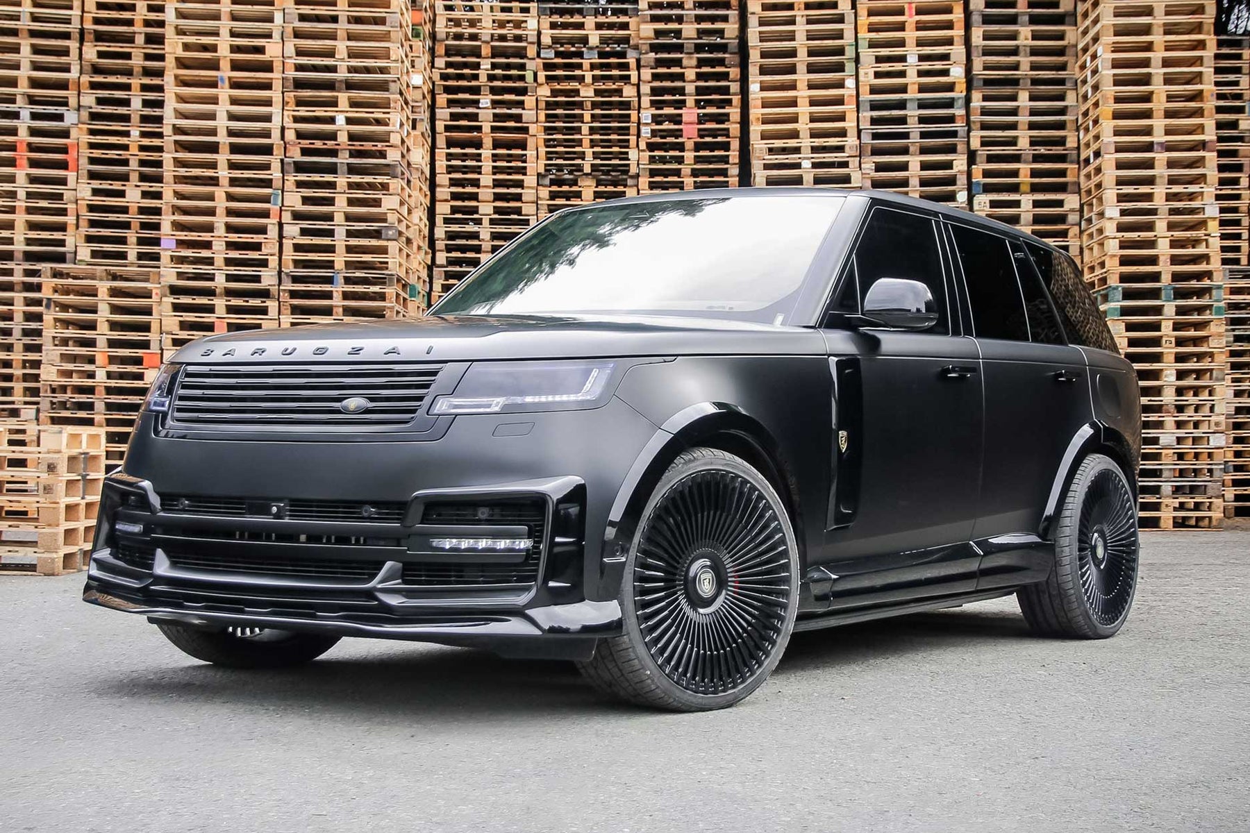 BARUGZAI NEBULA (WIDEBODY) SATIN BLACK WRAP — VORTEX 24" GLOSS BLACK
