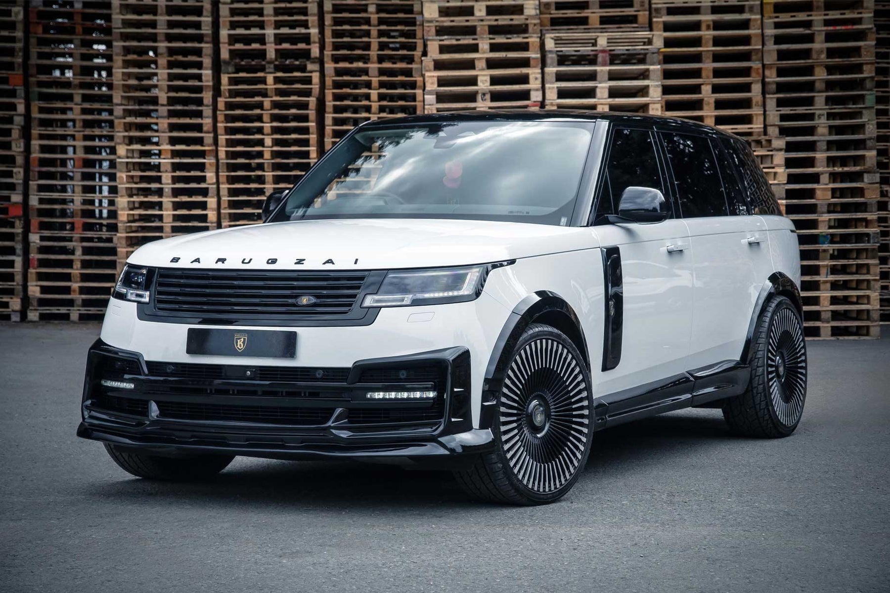 BARUGZAI NEBULA (WIDEBODY) WHITE — VORTEX 24" GLOSS BLACK + POLISHED FACE 