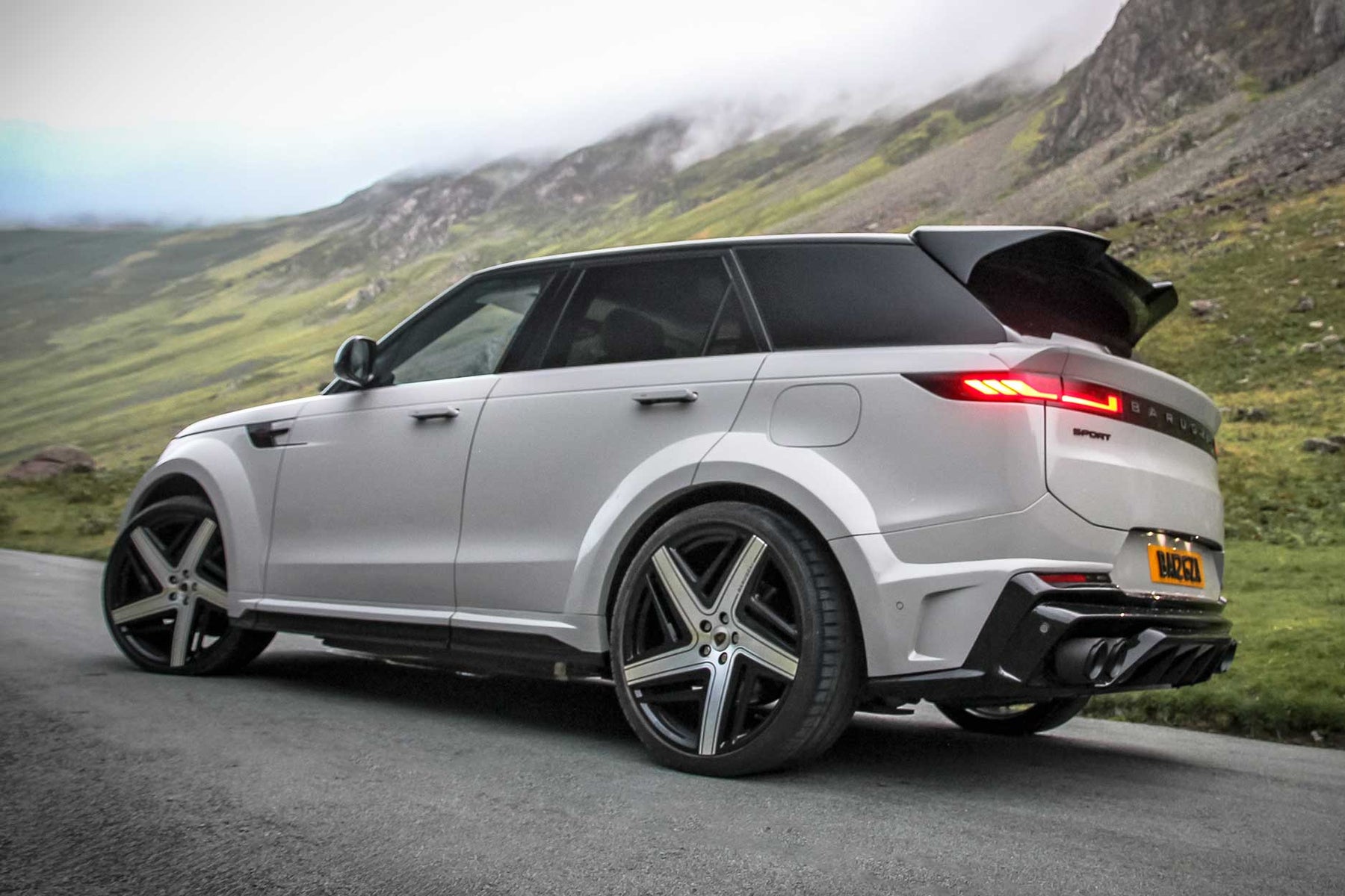 BARUGZAI RAPTOR GREY — ELEVEN 24" GLOSS BLACK + POLISHED FACE