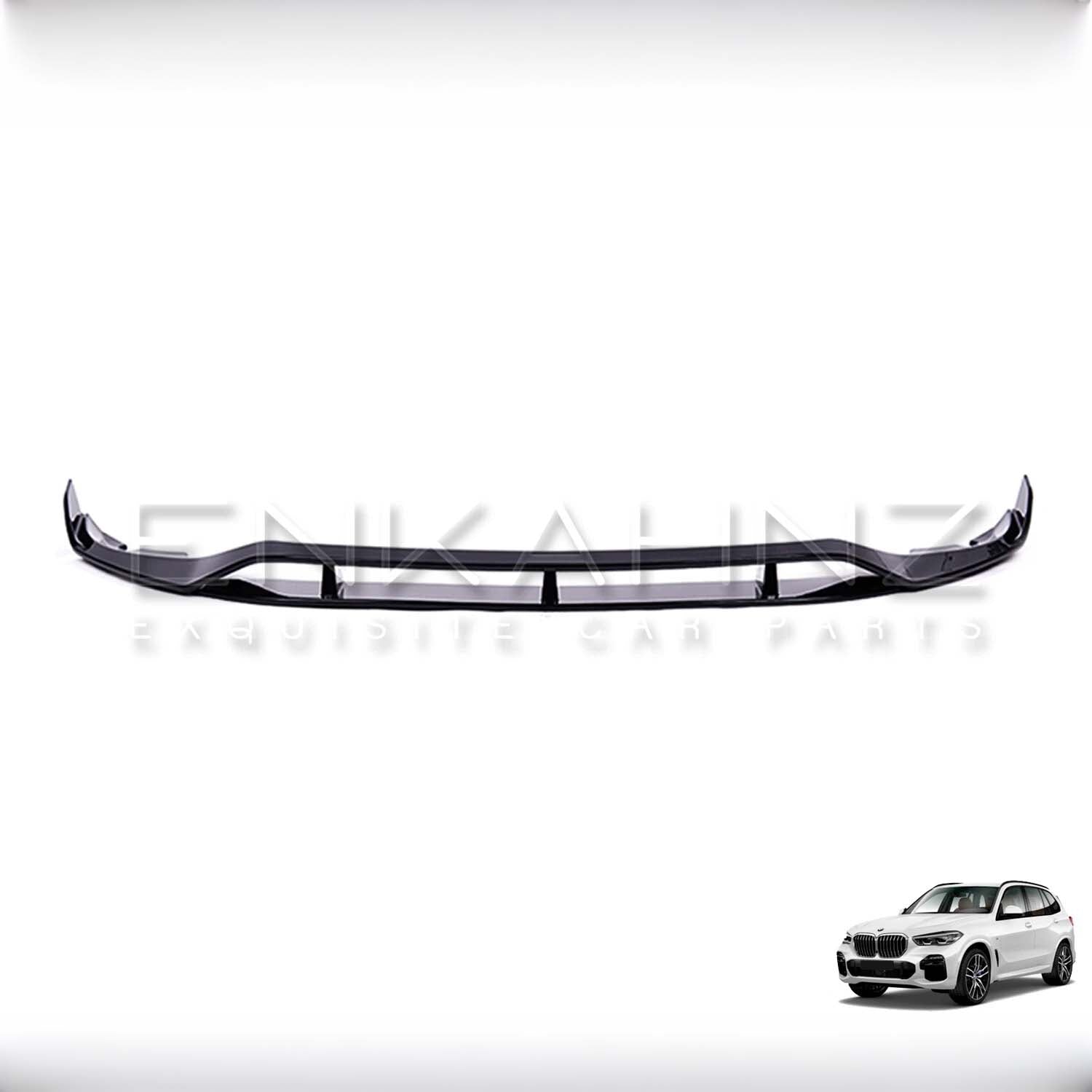 GLOSS BLACK FRONT SPLITTER FOR BMW X5 G05 M SPORT 2019-2022 — AERO M PERFORMANCE STYLE