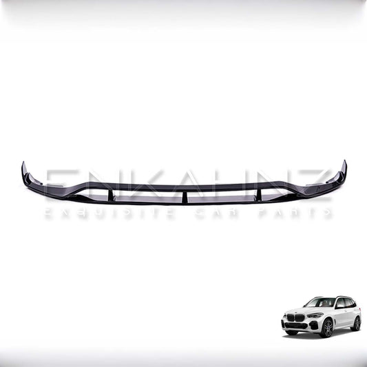GLOSS BLACK FRONT SPLITTER FOR BMW X5 G05 M SPORT 2019-2022 — AERO M PERFORMANCE STYLE