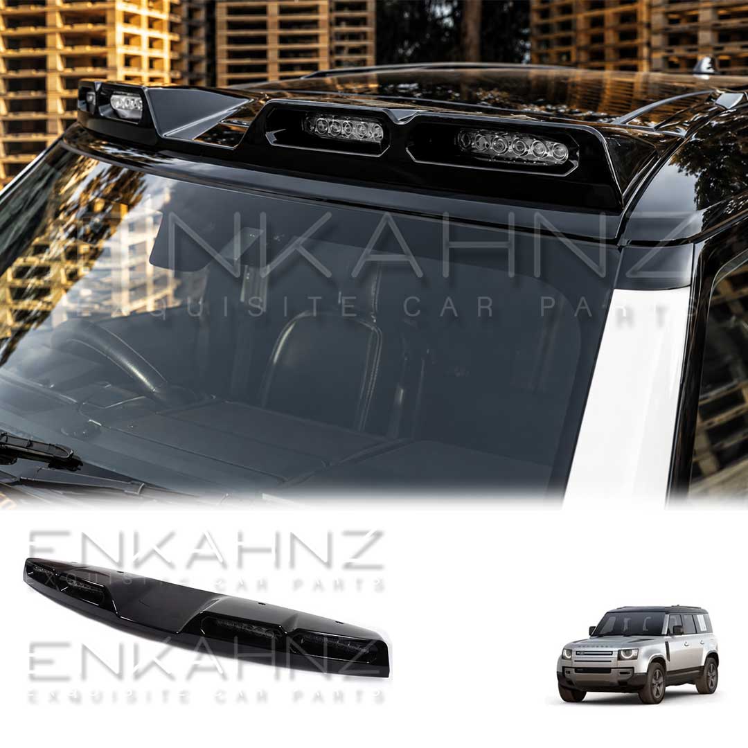 4-LED FRONT ROOF SPOILER LIGHT BAR FITS DEFENDER 90 / 110 L663 2020+