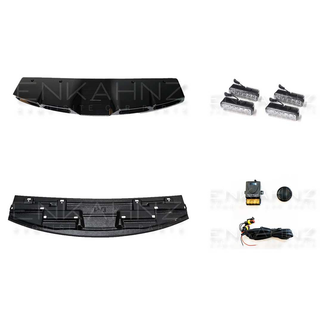 4-LED FRONT ROOF SPOILER LIGHT BAR FITS DEFENDER 90 / 110 L663 2020+