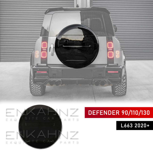 FITS DEFENDER 90/110 L663 2020+ OE-STYLE SPARE WHEEL COVER – GLOSS BLACK