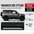 Load image into Gallery viewer, GLOSS BLACK 6-PIECE LOWER DOOR MOULDINGS FITS DEFENDER L663 110 / 130 2020+
