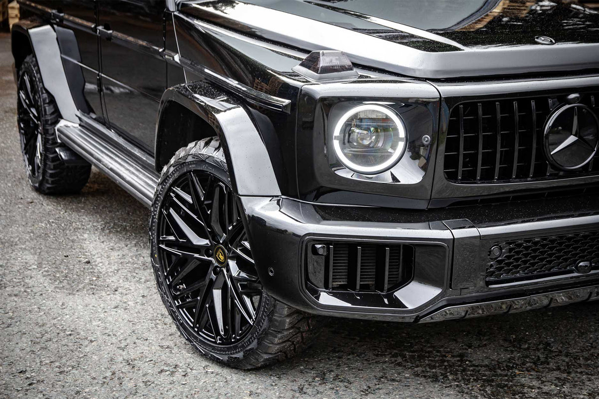 Mercedes-Benz G-Class W463 to W465 G63 2025-Style Facelift Conversion + 22" Shuracan Gloss Black