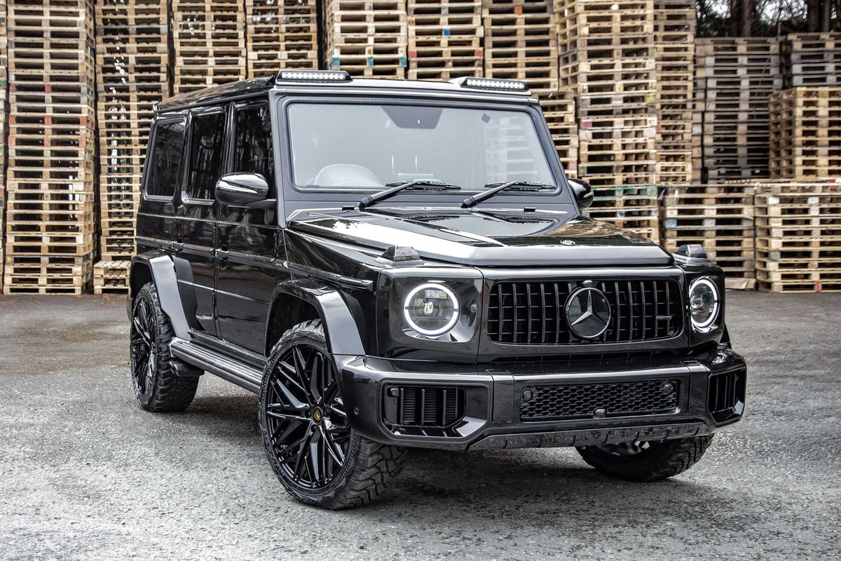 Mercedes-Benz G-Class W463 to W465 G63 2025-Style Facelift Conversion + 22" Shuracan Gloss Black