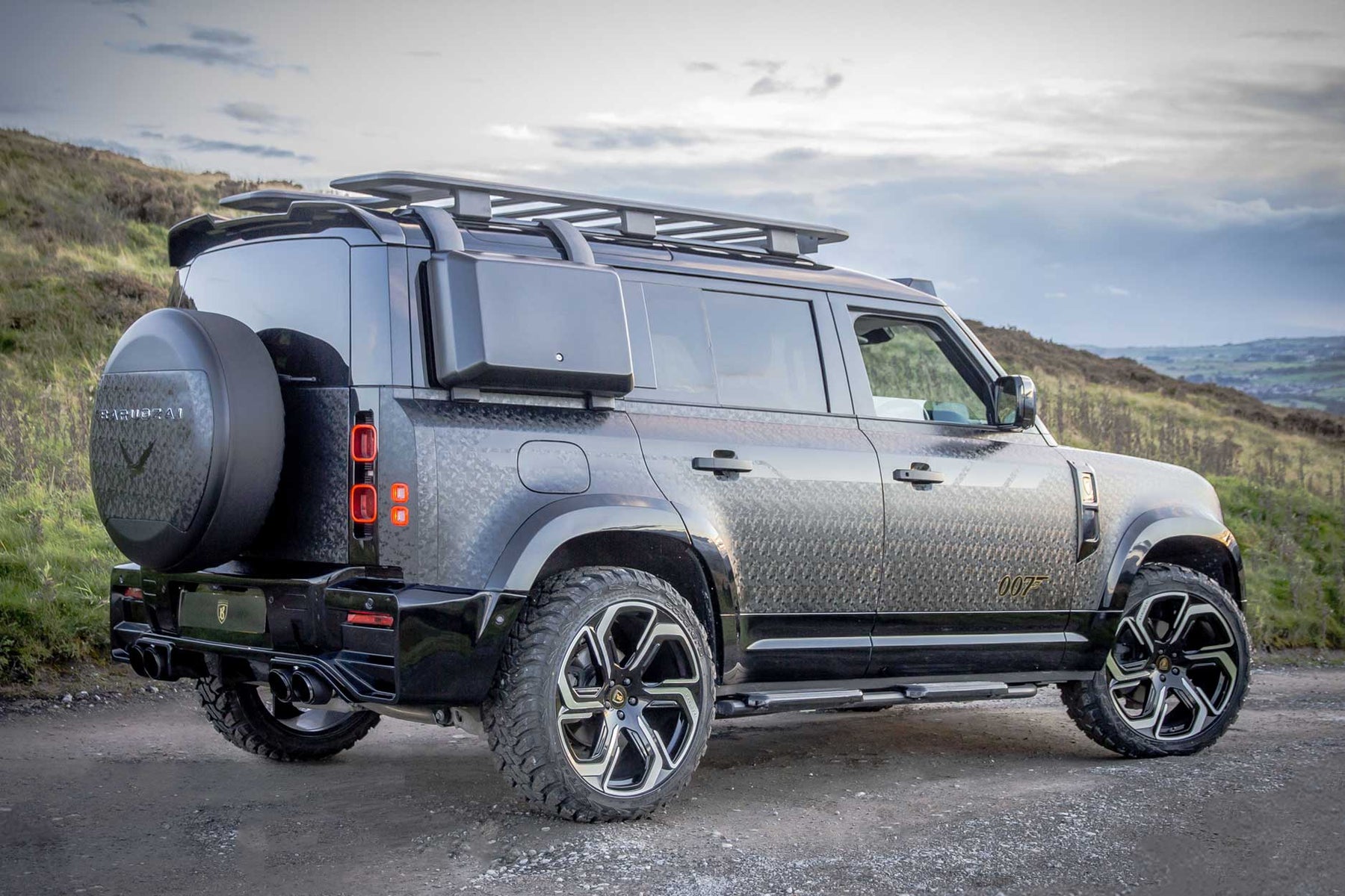 BARUGZAI FALCON 110 007 WRAP — SABRE 22" GLOSS BLACK + POLISHED FACE