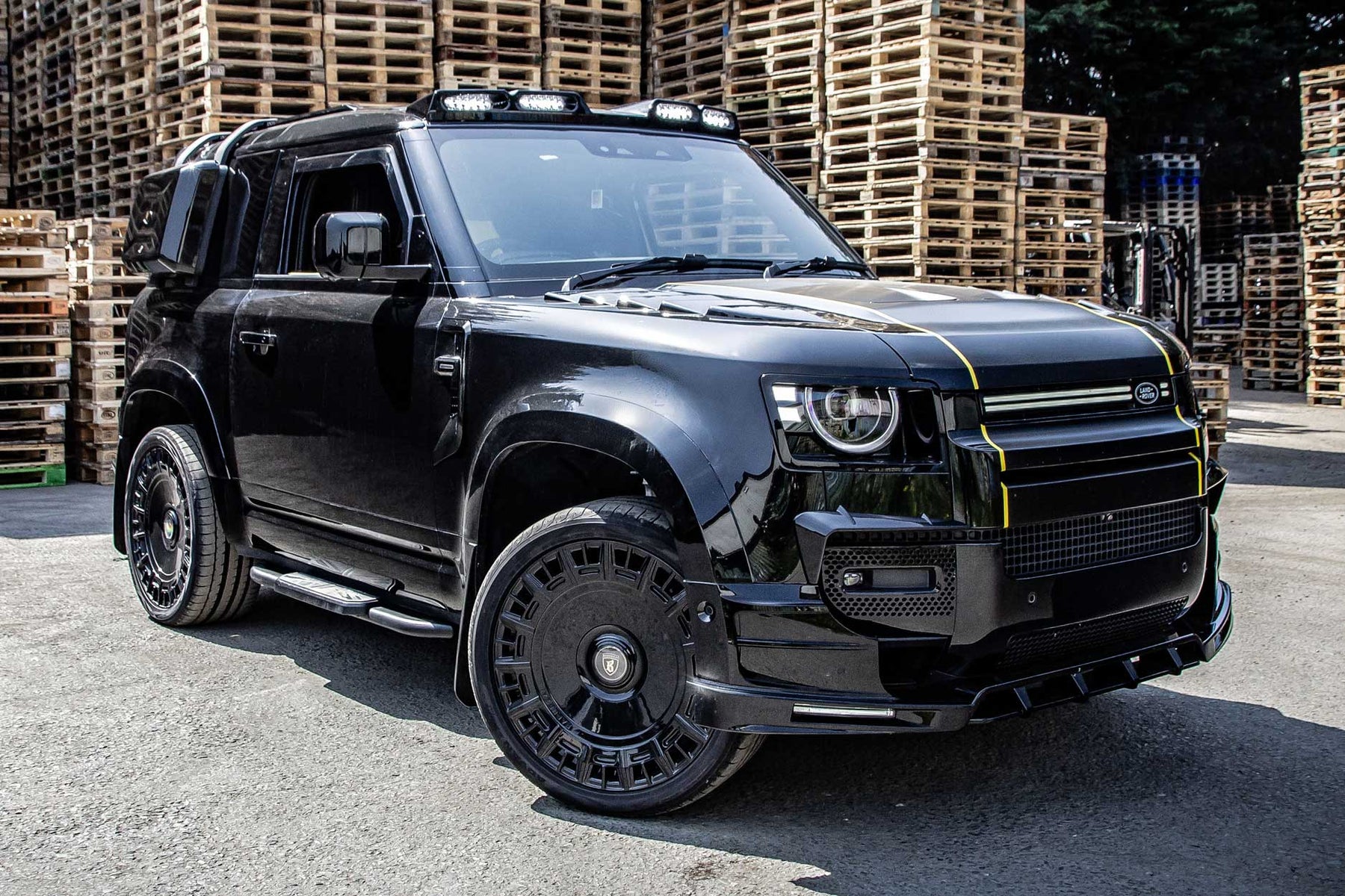 DEFENDER 90 L663 — MONOBLOK 22" — GLOSS BLACK