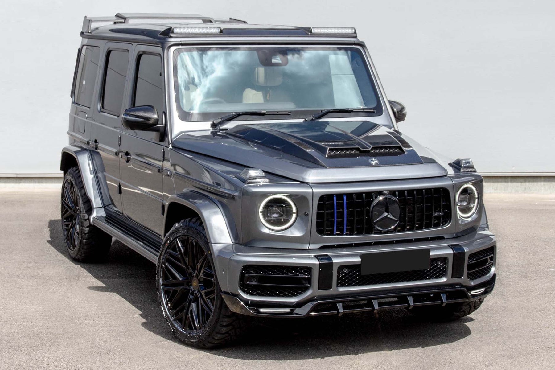  BARUGZAI G WAGON W464 G63 STYLE GREY — SHURACAN 22" GLOSS BLACK