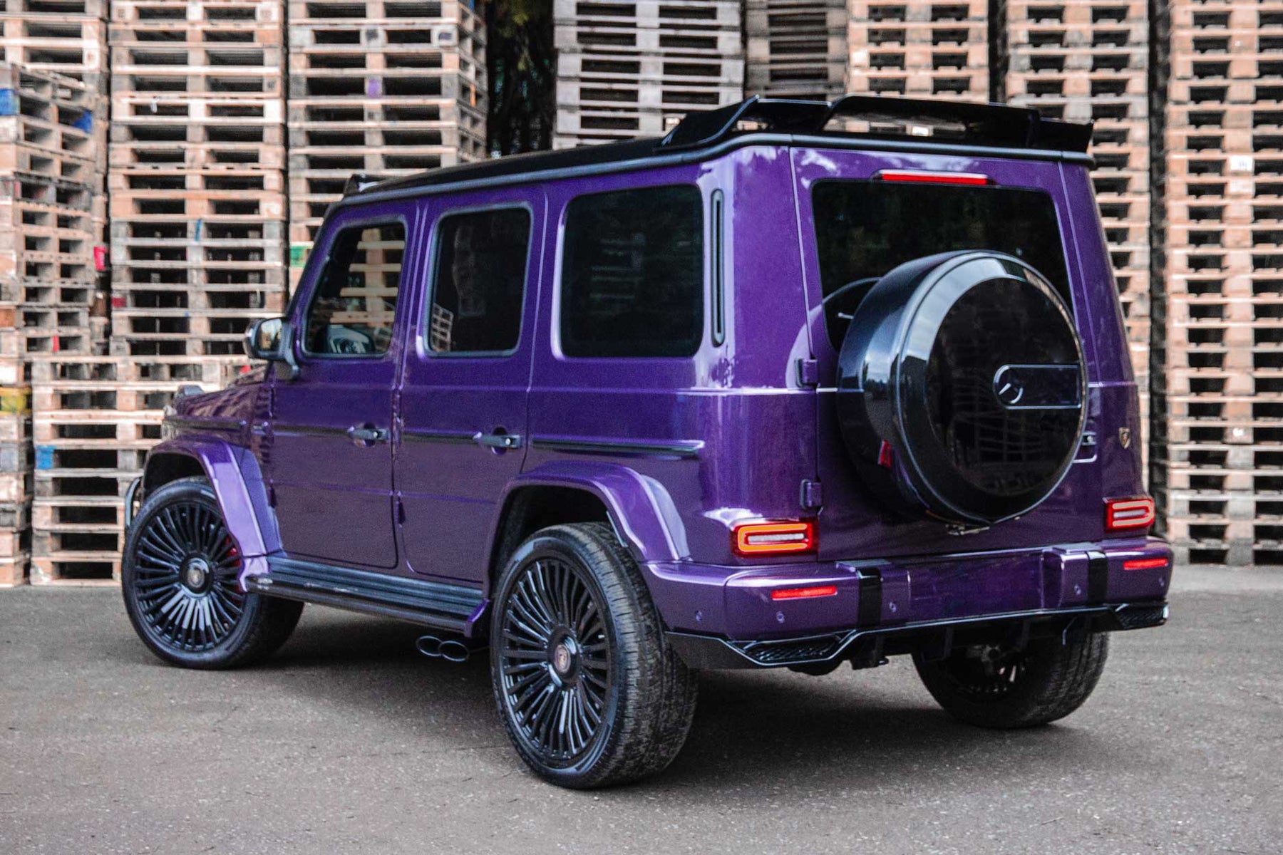 G WAGON W464 G63 STYLE PURPLE  — CASANOVA 22" GLOSS BLACK