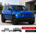 Load image into Gallery viewer, GLOSS BLACK FRONT & REAR BLACK PACK KIT FITS DEFENDER 90/110 L663 2020+
