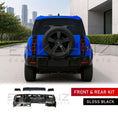 Load image into Gallery viewer, GLOSS BLACK FRONT & REAR BLACK PACK KIT FITS DEFENDER 90/110 L663 2020+
