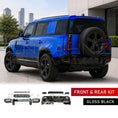 Load image into Gallery viewer, GLOSS BLACK FRONT & REAR BLACK PACK KIT FITS DEFENDER 90/110 L663 2020+
