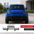 Load image into Gallery viewer, GLOSS BLACK FRONT, SIDE & REAR BLACK PACK KIT FITS DEFENDER 110 L663 2020+
