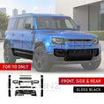 Load image into Gallery viewer, GLOSS BLACK FRONT, SIDE & REAR BLACK PACK KIT FITS DEFENDER 110 L663 2020+
