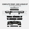 Load image into Gallery viewer, GLOSS BLACK FRONT, SIDE & REAR BLACK PACK KIT FITS DEFENDER 110 L663 2020+
