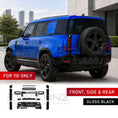 Load image into Gallery viewer, GLOSS BLACK FRONT, SIDE & REAR BLACK PACK KIT FITS DEFENDER 110 L663 2020+
