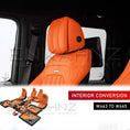 Load image into Gallery viewer, MERCEDES G-WAGON W463 TO W465 COMPLETE INTERIOR CONVERSION – ORANGE RHD (2002-2017)
