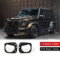 Load image into Gallery viewer, TC STYLE CARBON FIBRE HEADLIGHT EYEBROWS FITS MERCEDES G-WAGON W464/W465 2018+
