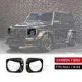 Load image into Gallery viewer, TC STYLE CARBON FIBRE HEADLIGHT EYEBROWS FITS MERCEDES G-WAGON W464/W465 2018+
