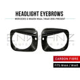 Load image into Gallery viewer, TC STYLE CARBON FIBRE HEADLIGHT EYEBROWS FITS MERCEDES G-WAGON W464/W465 2018+
