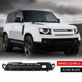 Load image into Gallery viewer, SMOKED LED GLOSS BLACK FRONT GRILLE FITS DEFENDER L663 90 / 110 / 130 2020+
