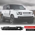 Load image into Gallery viewer, SMOKED LED GLOSS BLACK FRONT GRILLE FITS DEFENDER L663 90 / 110 / 130 2020+
