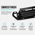 Load image into Gallery viewer, SMOKED LED GLOSS BLACK FRONT GRILLE FITS DEFENDER L663 90 / 110 / 130 2020+

