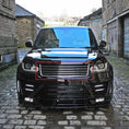 Load image into Gallery viewer, QUAD-STYLE GLOSS BLACK & SILVER FROTN GRILLE FOR RANGE ROVER VOGUE L405 2014-2017
