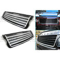 Load image into Gallery viewer, QUAD-STYLE GLOSS BLACK & SILVER FROTN GRILLE FOR RANGE ROVER VOGUE L405 2014-2017
