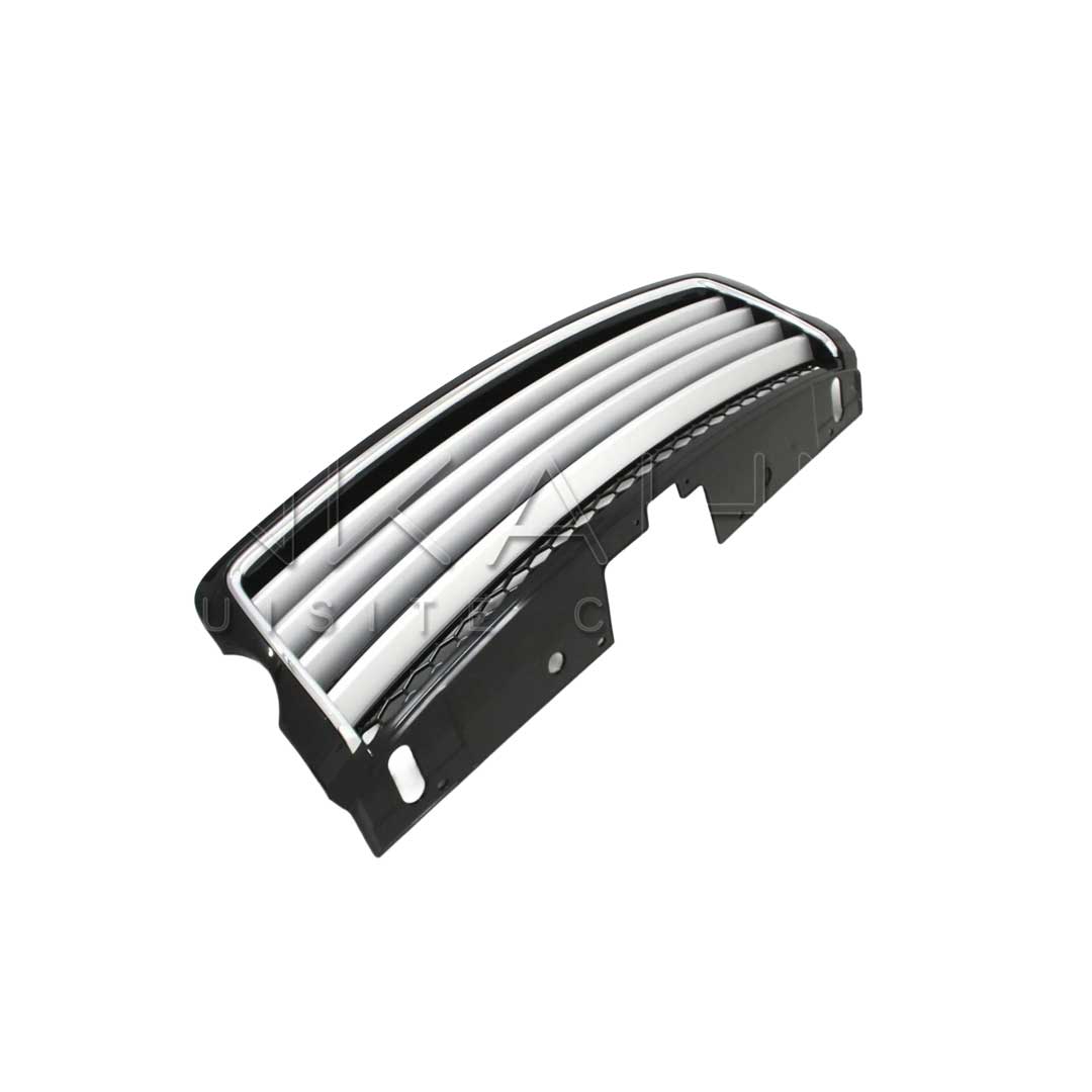 QUAD-STYLE GLOSS BLACK & SILVER FROTN GRILLE FOR RANGE ROVER VOGUE L405 2014-2017